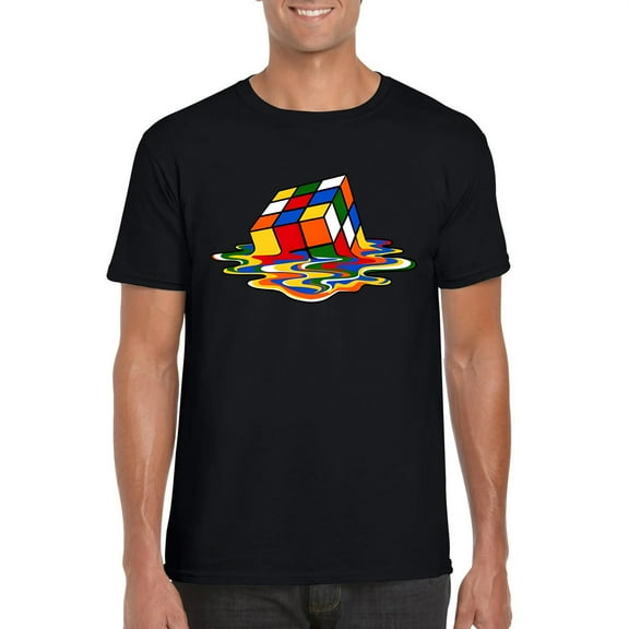 Melting Rubiks Cube Funny Puzzle Toy Sheldon TV Show Tee Unisex T-Shirt