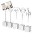 thumbnail image 1 of 5Pcs Memo Clip Holder, ID Card Name Tag Picture Clip Holder Table Number Stand Office Desk Organizer Suitable For Holding Wedding Place Cards Party Table Numbers Table Menu, 1 of 7