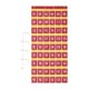 thumbnail image 2 of Organizador de bolsillo para tarjetas y gráficos perfecl organizador colgante con ganchos para armario 67 cm x 141 cm Rojo, 2 of 8