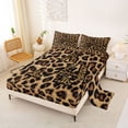 thumbnail image 2 of Erosebridal Leopard Print Full Size Sheets,Cheetah Pattern A Alphabet Bed Sheets For Kids Girls 4-Piece, 2 of 6