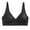 Black, variant on Huanledash Lady Bra Padded Sexy Soft Intimate Solid Color Support Breast Seamless Wire Free V Neck Sports Bra for Daily Wear
