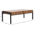 thumbnail image 3 of SAFAVIEH Alexander Modern Wood Coffee Table, Natural Brown/Black, 3 of 10