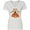 AA-White, variant on Inktastic Happy Thanksgiving Cute Turkey in Pilgrim Hat Women's V-Neck T-Shirt