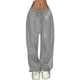 thumbnail image 1 of WILLBEST Pantalones Casuales para Mujer: Pantalones Holgados Lisos con Cintura Elástica y Bolsillos de Cintura Media para Uso Diario Cómodo. Extra Grande, 1 of 5