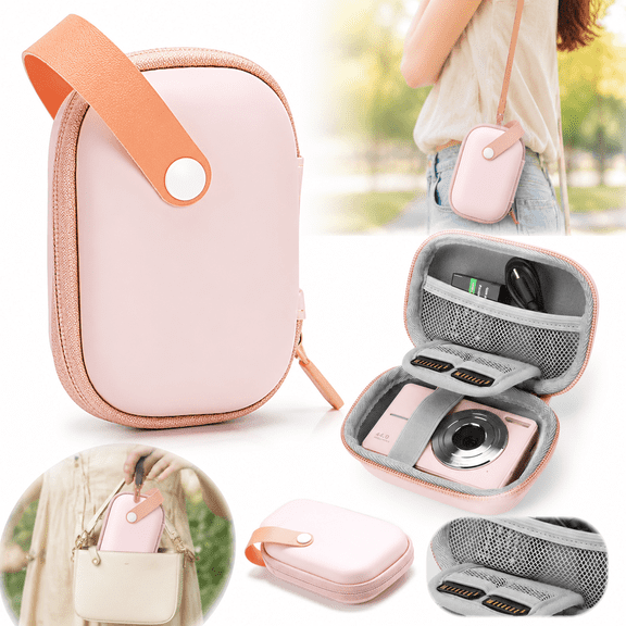 Digital Camera Case for CAMKORY DC403 FHD 1080P/ KODAK PIXPRO FZ55/ FZ45/ STUOGYUM DC402-AF, SD Card Storage Travel Carrying Cute Case Bag Small