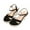 Black, variant on NOKIO Ladies Bathroom&nbsp;Shoes Casual Side Hollow Belt Buckle Flat Bottom Roman Shoes Women's Summer Shoes Fashion Sandals
