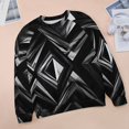 thumbnail image 6 of Geometric Lattice Womens Oversized Sweatshirts Hoodies Crewneck Casual Tops Comfy FallWinter Clothes 2024, 6 of 7