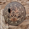 thumbnail image 3 of Shaman Drum 10 Inch Wood Frame Drum with Drum Stick Vegetarian Shaman Hand Drum Sound Healing Tool For Spiritual Music, 3 of 8