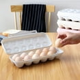 thumbnail image 4 of Reusable Plastic Egg Carton With Lid 12 Grid Stackable Fridge Egg Holder Tray For Kitchen Restaurant & Camping Storage 1Pc Storage Containers Easy To Use, 4 of 4