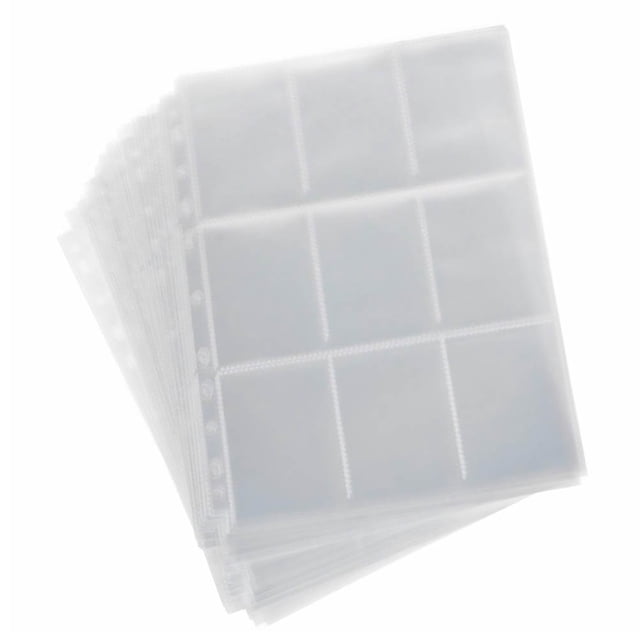 OUNONA 50pcs Transparent Cards Protector Sleeves For Card Holder Stickers And Collectibles Acid Non Stick Design