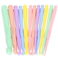thumbnail image 1 of 12Pcs DIY Craft Crochet Hooks Knitting Kit Colourful Plastic Crochet Needles Set, 1 of 14