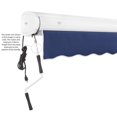 thumbnail image 3 of Awntech 12' x 10' Full Cassette Left Motor Left Motorized Patio Retractable Awning, Navy, 3 of 7