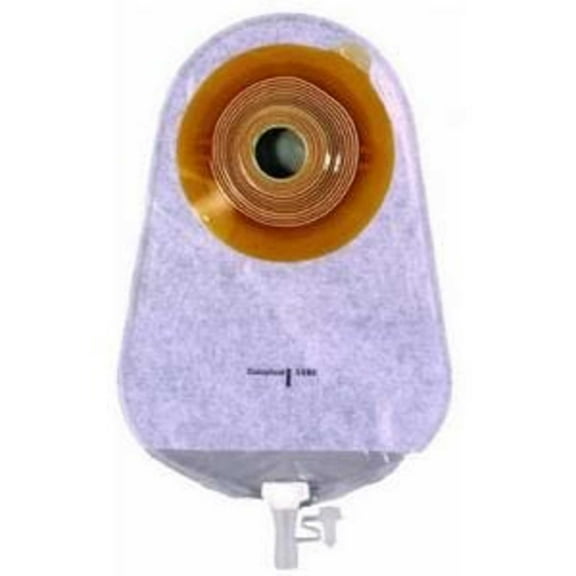 Assura Urostomy Pouch One-Piece System 10-3/4 Inch Length 1-1/4 Inch Stoma Drainable Convex Pre-Cut Box of 10