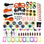 100PCS Halloween Toys for Kids Halloween Novelty Assortment Toys Party Favors for Trick or Treating, Halloween Prizes, Class Rewards, Halloween Miniatures