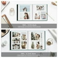 thumbnail image 4 of Bevtee Photo Album Self Adhesive 4x6 8x10 DIY Picture Scrapbook, 40 Pages Linen Cover with Display Window, with Pen, for Moms, Families, Babies, and Weddings, Grass Green, 4 of 7