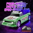 thumbnail image 2 of Remote Control Car, 1:16 Scale 2.4G Remote Control Drift Car High Speed 4WD Racing Car for Adults Boys Girls Kids, Rechargeable Toy Car with LED Lights Spray Function Rubber Tires 3 Battery, 2 of 5
