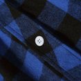 thumbnail image 6 of HCNTES Flannel Shirt for Men Long Sleeve Vintage Buttons Down Plaid Shirt with Chest Pocket(Z01-Blue,2XL), 6 of 7
