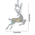 thumbnail image 3 of Xihbxyly Colgante de Árbol de Navidad, Decoración Transparente Brillante, Artesanía Exquisita, Adorno Colgante con Escena Navideña, Cálido Recuerdo de Fiesta, Mejora El Estado de Ánimo Festivo, 1 Pie, 3 of 7