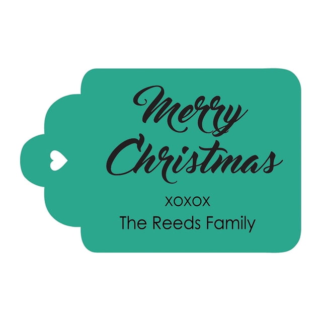 100 PCS Custom Made Hang Paper Tags Personalized Celebrating Merry Christmas Gift Tags