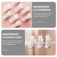 thumbnail image 2 of 24 Pcs Creative Clothespin Drying Hanger Clothing Clamps Towel Clips Fixed Clips, 2 of 5