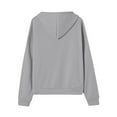 thumbnail image 6 of ManxiVoo Custom Text Photo Hoodie For Women Zip Up Pullover With Sleeve Design Your Own Graphic XXL Size Grey, 6 of 6
