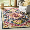 thumbnail image 2 of SAFAVIEH Aspen Gamal Oriental Wool Area Rug, Navy/Fuchsia, 3' x 5', 2 of 8