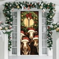 thumbnail image 3 of Fundas decorativas para puertas de entrada Fundas elásticas de tela para puertas, para uso festivo en exteriores e interiores Transforme su entrada con el espíritu navideño, 3 of 4
