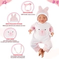 thumbnail image 3 of Accesorios para muñecas Reborn BABESIDE Conejo rosa y blanco, 3 of 7