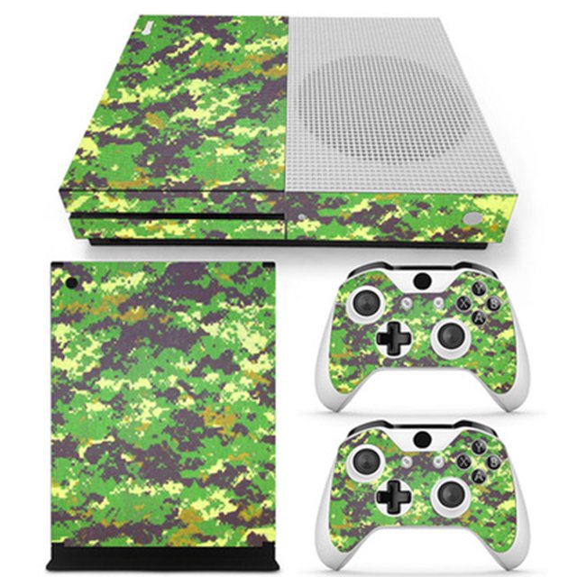Etiqueta engomada de la consola Etiqueta engomada de la piel del vinilo de la fibra de carbono para la consola y los controladores delgados de Xbox ONE Xemadio 2033388-17