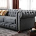 thumbnail image 3 of Chesterfield Sofa with Solid Rubber Wood Legs / 900lbs Load - Bearing Capacity for Safety, 3 of 5