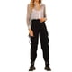 thumbnail image 2 of INSPIRE CHIC Camisa de manga larga de malla transparente con cuello de punto y botones para mujer XS Gris, 2 of 7