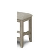thumbnail image 2 of Farmhouse Style 1pc Tan / Beige Gray Color Counter Height Bench Footrest Upholstered Seat Wooden Furniture, 2 of 4