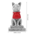 thumbnail image 2 of 2 Pcs Statue Miniature de Renard Japonais Décoration de Jardin Paysage Inari, 2 of 8