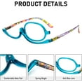 thumbnail image 3 of 2 Pairs Makeup Reading Glasses for Women Magnifying Flip Down Cosmetic Readers, 3 of 7
