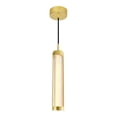 thumbnail image 1 of CWI Lighting Neva Suspension Satinée Dorée Intégrée à DEL de 3 Po, 1 of 8