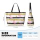 thumbnail image 4 of Fotbe Gold Glittering Hearts and Flamingos Bolsa de Viaje para Playa - Resistente al Agua, Bolsa Tote de Gran Capacidad y Ligera con 7 Bolsillos para Mujeres y Hombres, 4 of 7