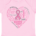 thumbnail image 4 of Inktastic Breast Cancer Awareness Heart Words Boys or Girls Baby Bodysuit, 4 of 5