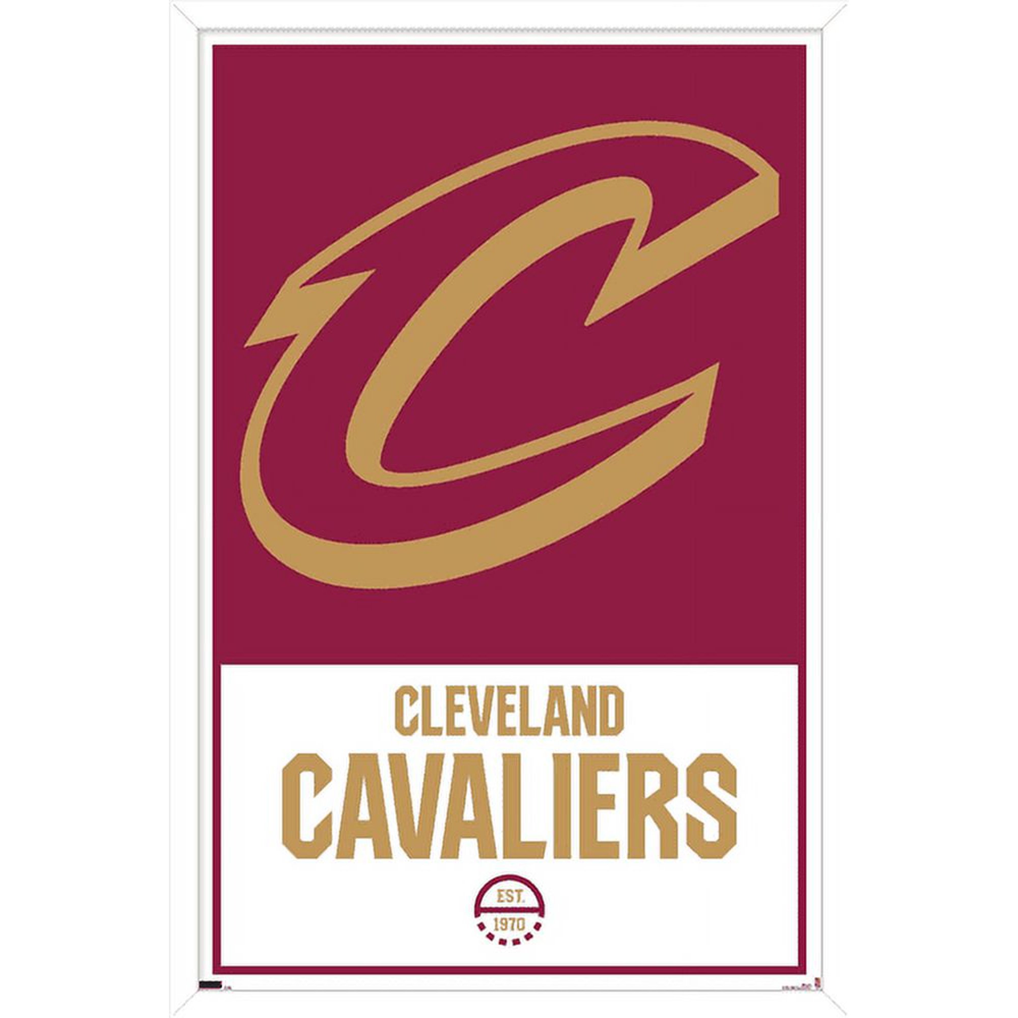 NBA Cleveland Cavaliers - Logo 21 Wall Poster, 14.725" x 22.375", Framed