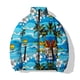 thumbnail image 2 of Abrigo de hombre con diseño de árbol de coco, chaquetas de invierno a la moda para hombre 2024, cálidas rosas, frescas, nuevas en abrigos de plumón, flores con impresión 3D de alta calidad, 2 of 4
