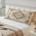 thumbnail image 4 of Beige Vintage Boho Body Pillow Covers 20"x54", Ethnic Tribal Geometric Abstract Soft Brushed Microfiber Breathable Throw Pillow Covers, Pillowcase with Zipper for Couch Sofa Bedroom Living Room, 4 of 9