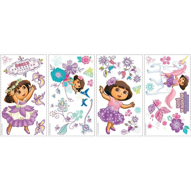 RoomMates Dora's Enchanted Forest Peel & Stick Wall Decals