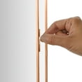 thumbnail image 4 of Koyal Wholesale Rose Gold Modern Mirror Wall Decor Photo Frame Cabinet, Large 12 x 16 inch Hanging Rectangle Wall Mirror, 4 of 5
