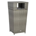 thumbnail image 6 of Safavieh Mazeli Outdoor Patio Trash Bin - Grey, 6 of 13