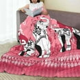 thumbnail image 6 of Salouo Thai elephant Print Bed Blankets, Flannel Blanket Comfortable Air Conditioning Blanket Lightweight Blanket for Sofa Bed Travel & Couch-60"x50", 6 of 7