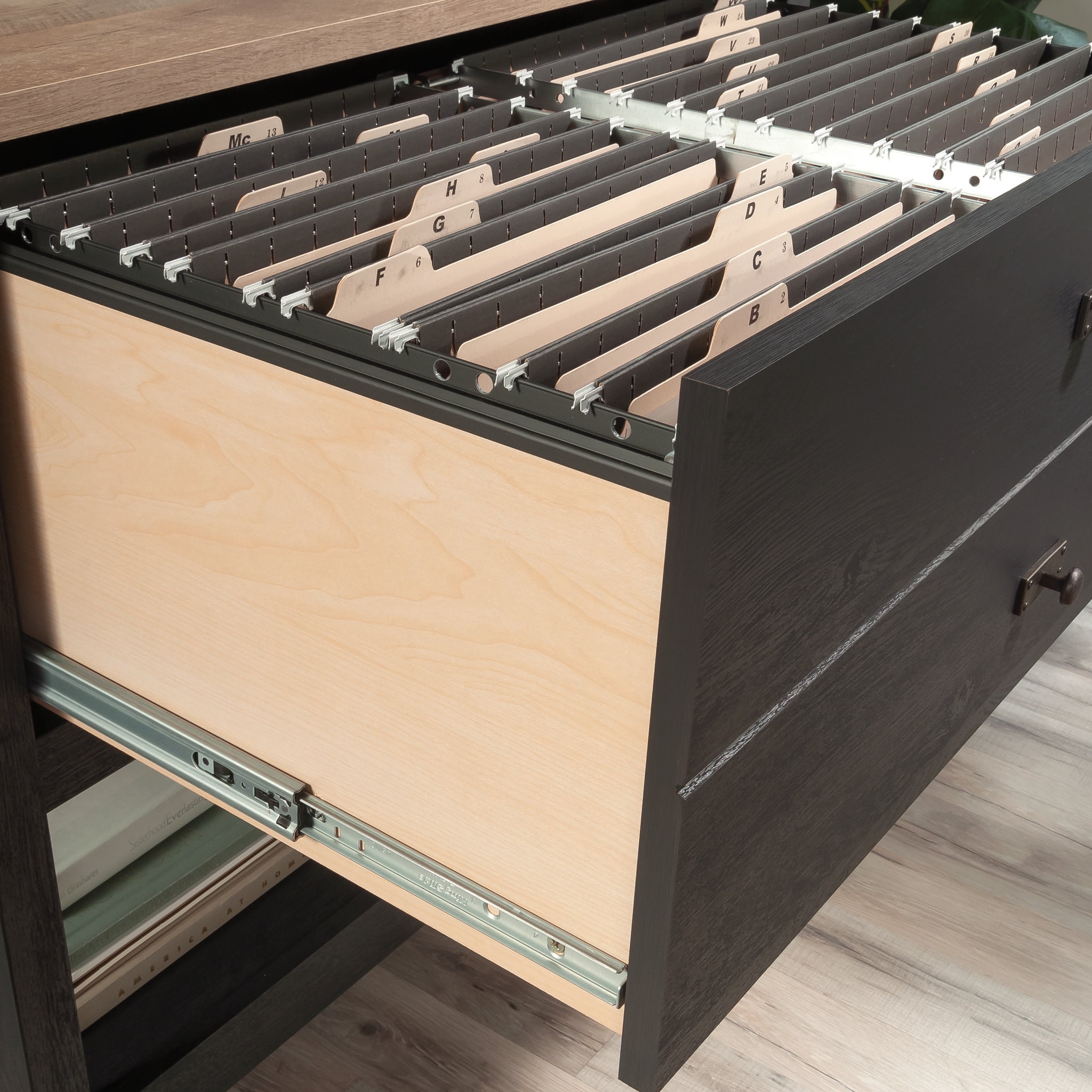 Sauder Cottage Road Lateral File, Raven Oak Finish