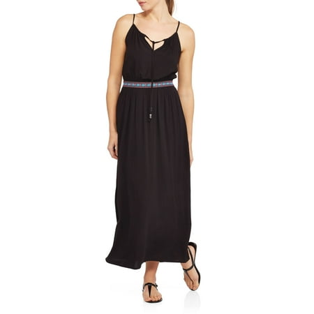 Faded Glory Women S Banded Woven Maxi Dress