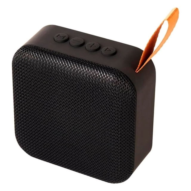 Mini Bocina KWMT5 Bluetooth USB Radio FM KIWO Alcance de hasta 10 m, color Negro