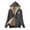 Grey, variant on Meihcang Zip Up Hoodie Women, Fleece Hoodie Casual Full Zip Up Sherpa Lined Hoodie Sweatshirt Winter Warm Hooded Jacket Coat Black L