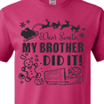 thumbnail image 4 of Inktastic Dear Santa, My Brother Did It Funny Christmas T-Shirt, 4 of 5