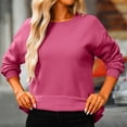 thumbnail image 5 of Royisotas Womens Pullover Sweatshirts Plus Size Crewneck Loose Causal Tops for Ladies, 5 of 10